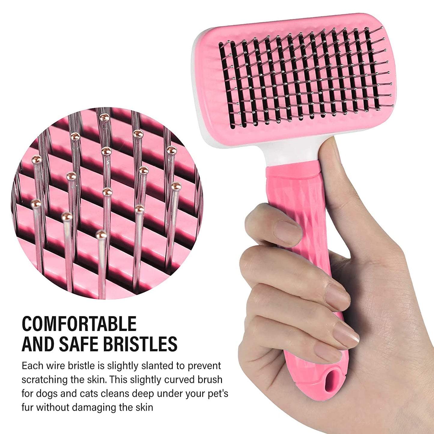 Pet hair removal brush, Colour: Pink