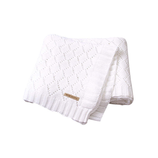 Blankets 40" x 30" inches for Baby - Color: White