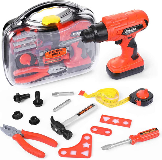 16-Piece Construction Tool Set for Kids, 1.62 pounds