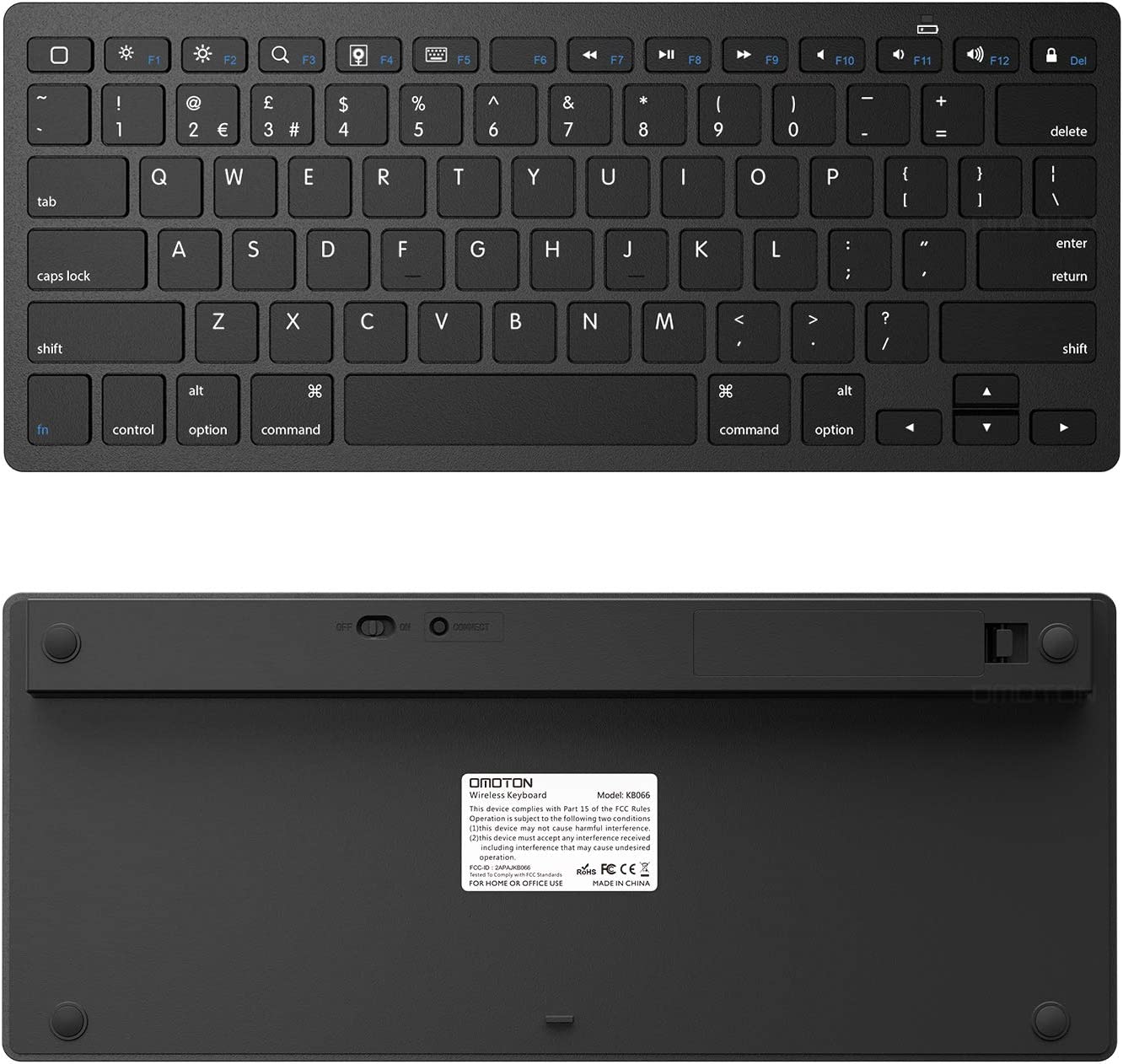 wireless keyboard (universal and portable), Black