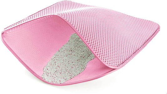 Double Layer Honeycomb Pet Litter Mat XL 35 x 23" (Pink)