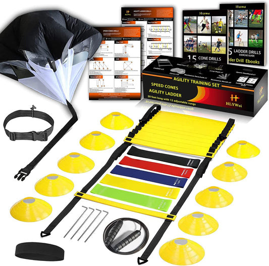 Football training set, yellow color 30 pieces
