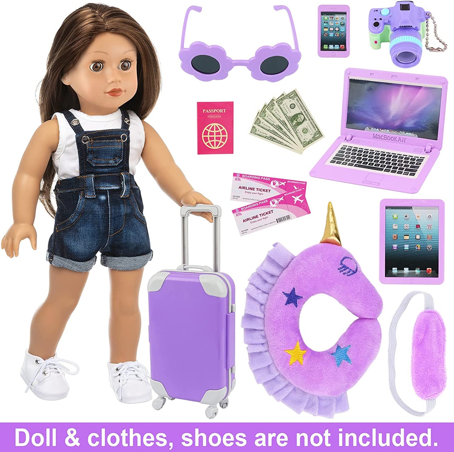 16-Piece Doll Accessory Kit