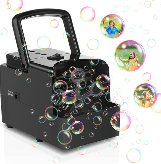 Automatic bubble to make bubbles, 2 speeds, Color: Gloss Black