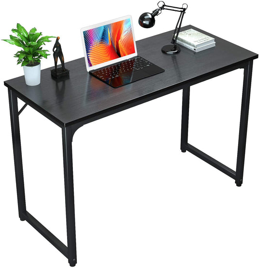 32" Small computer desk, color: black