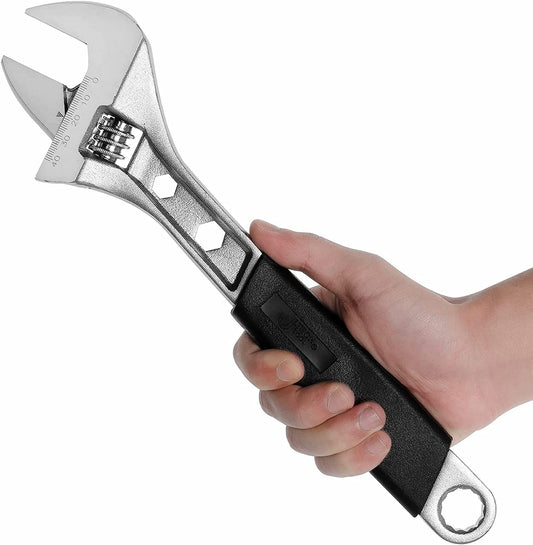 12-inch adjustable wrench, (Chrome Vanadium Steel)