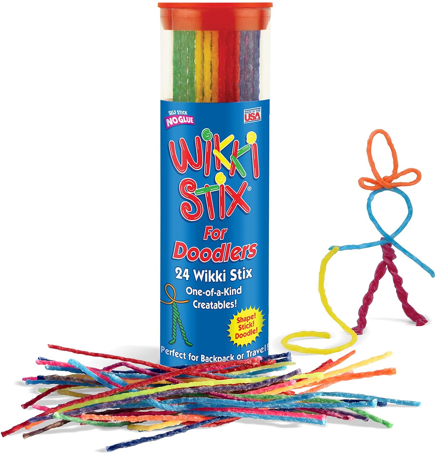 Arts and craft toy, waxed thread, 24 count 1 pack, multicolor