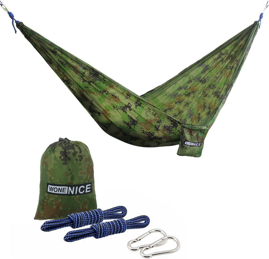 Lightweight Portable Double Camping Hammock (Color: Camouflage)