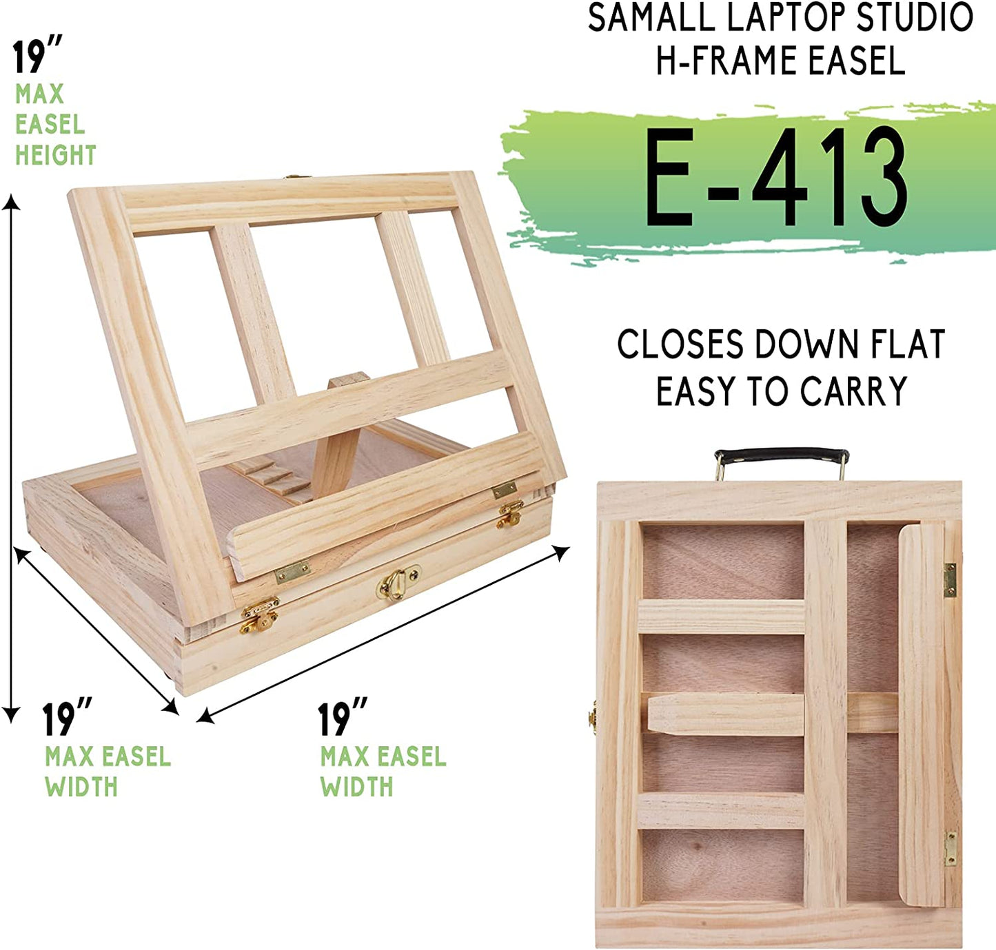 26 Piece Tabletop Easel Painting Set