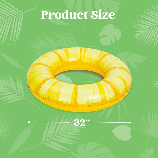 Pool Floats Fruit Pattern Tube, 4 Pack (32")