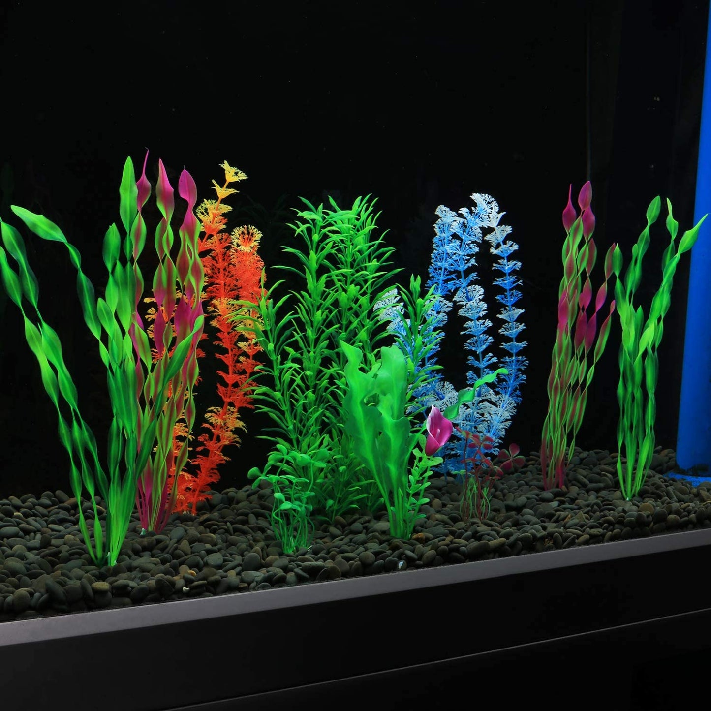 Artificial Plants for Fish Tanks, Set of 10