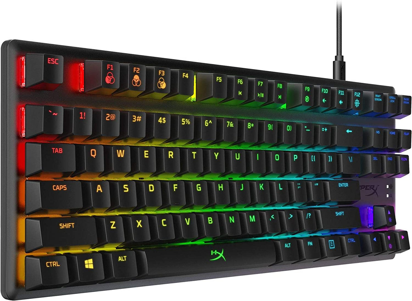 Mechanical Gaming Keyboard, Software Controlled Light