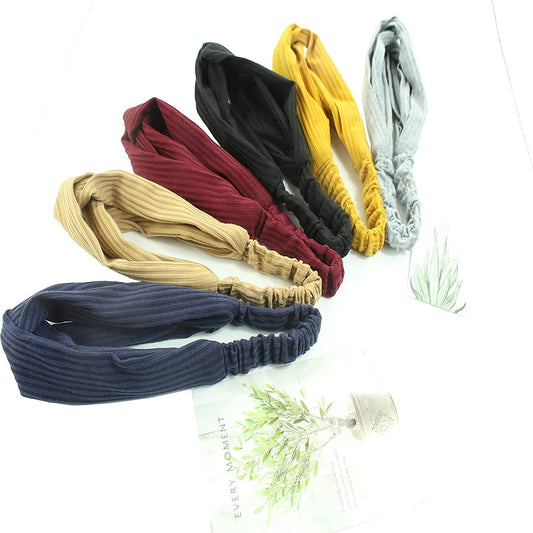 Wide Bohemian Knotted Hair Bands