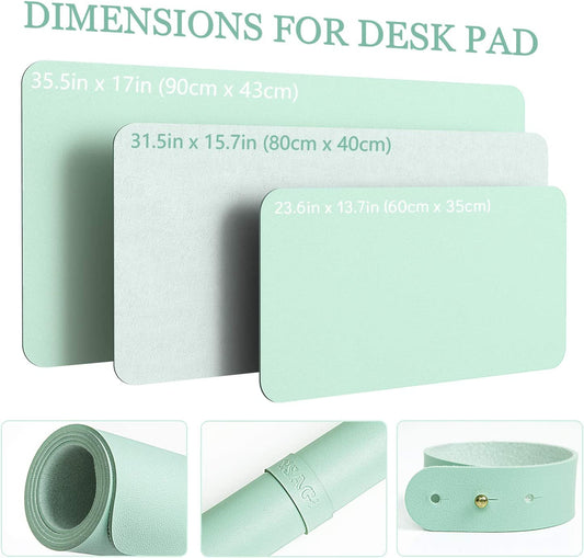 Non-slip desk mat (Pale Green, 35.4" x 17")