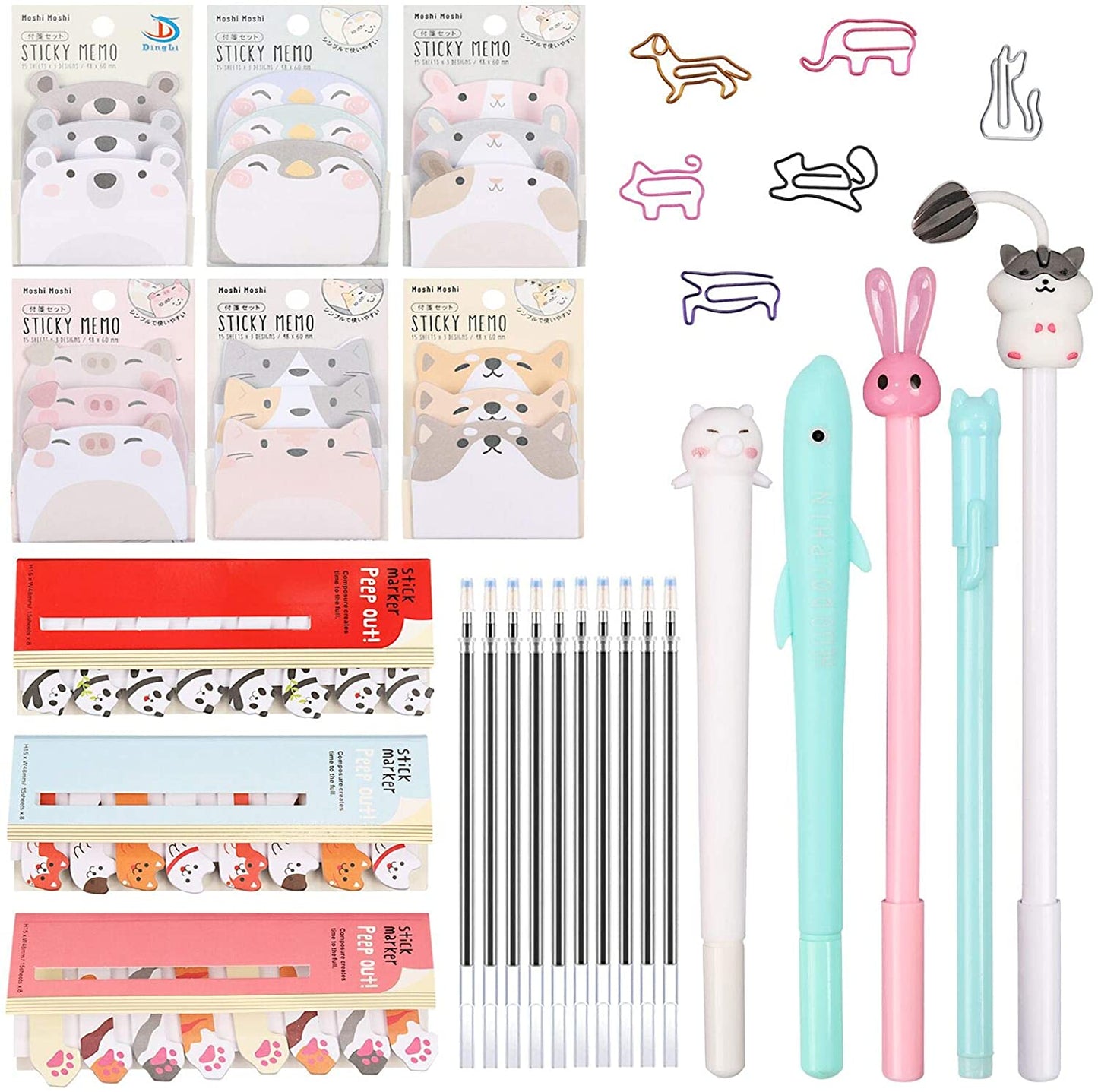 Stationery kit (notes, pens, clips, etc.) Size: M