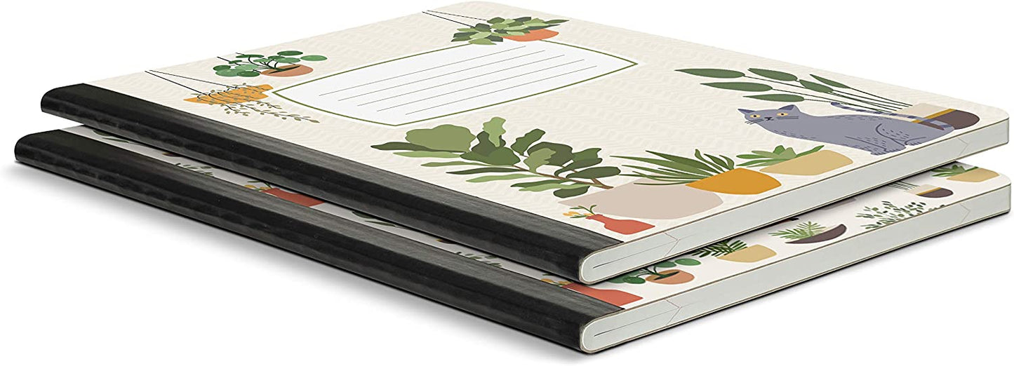 2-Pack Notebooks, 7.5" x 9.75", College Ruled, 160 Pages