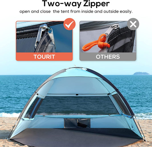 Beach Tent 3 Person Instant Sun Shelter