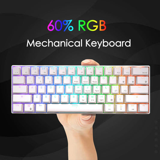 Mini 60% mechanical wired gaming keyboard