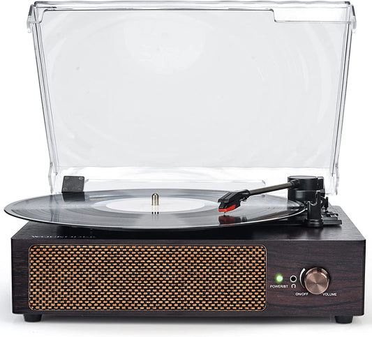 Wireless turntable, built-in stereo speakers, (vintage style)