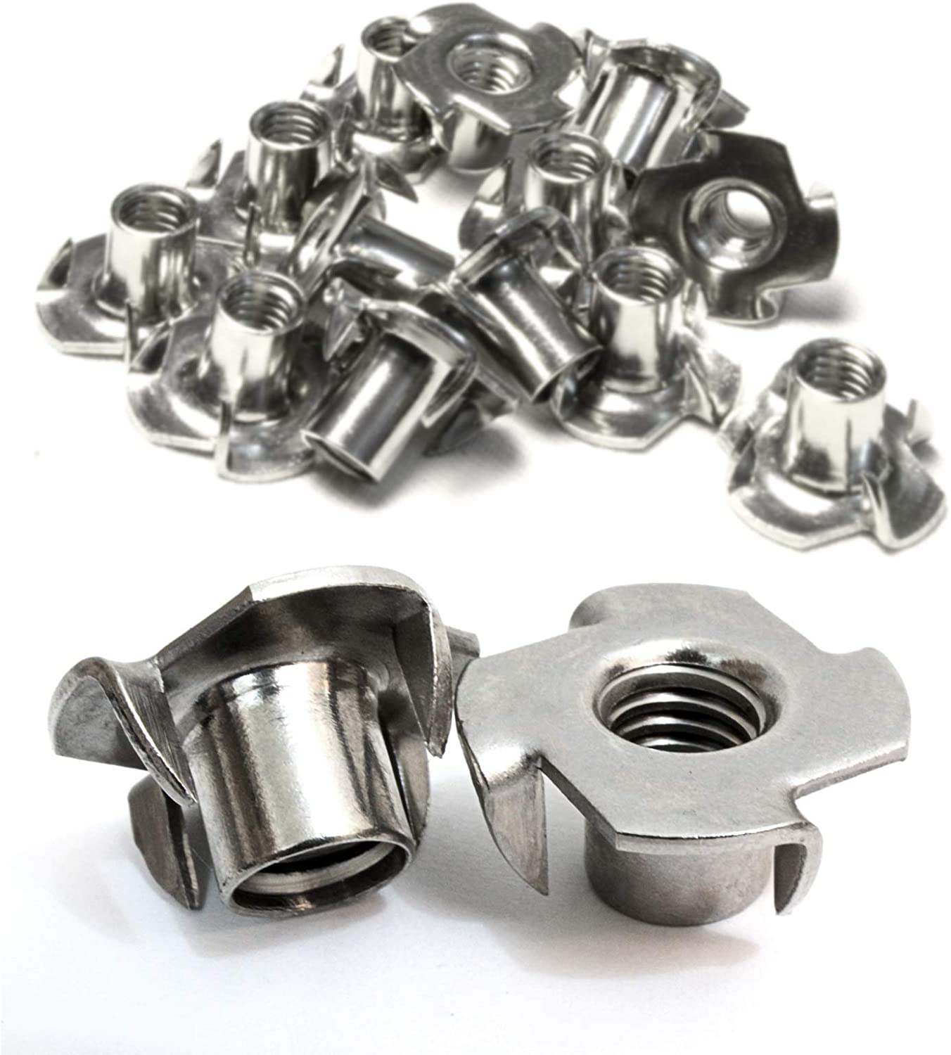 Stainless Steel T-Nuts, 1/4"-20 Inch