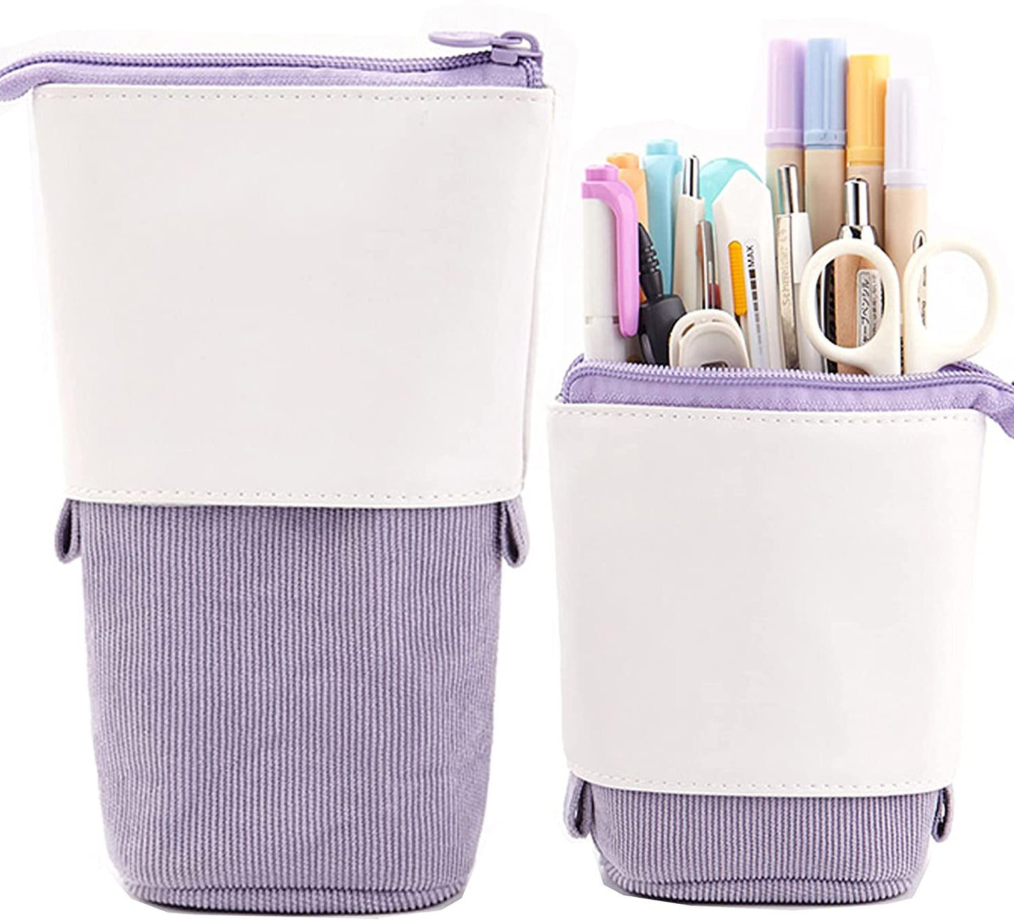 Stationery Case Telescopic Stand, Purple, ‎6.46 x 6.06 x 1.38  in