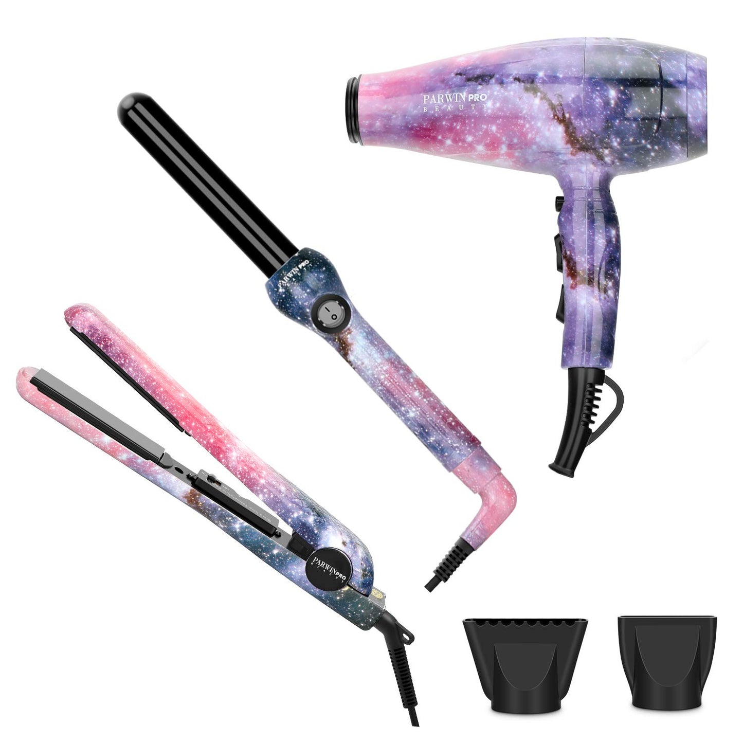 1875W Professional Hair Dryer - 1 Inch Titanium Curling Iron