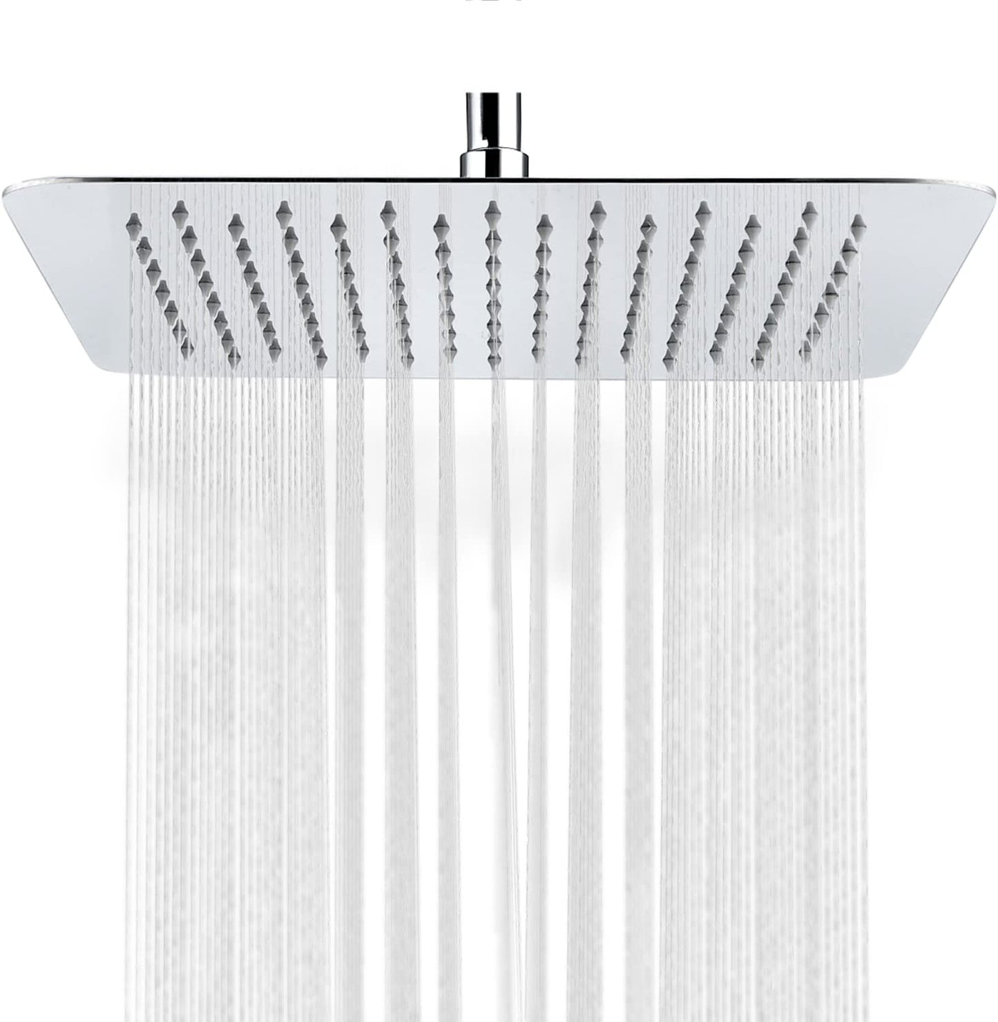 10-Inch Stainless Steel Square Showerhead, Polished Chrome