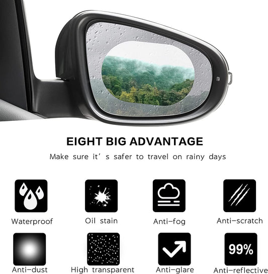 Pack of 20 car rearview mirror sheets, Rectangular