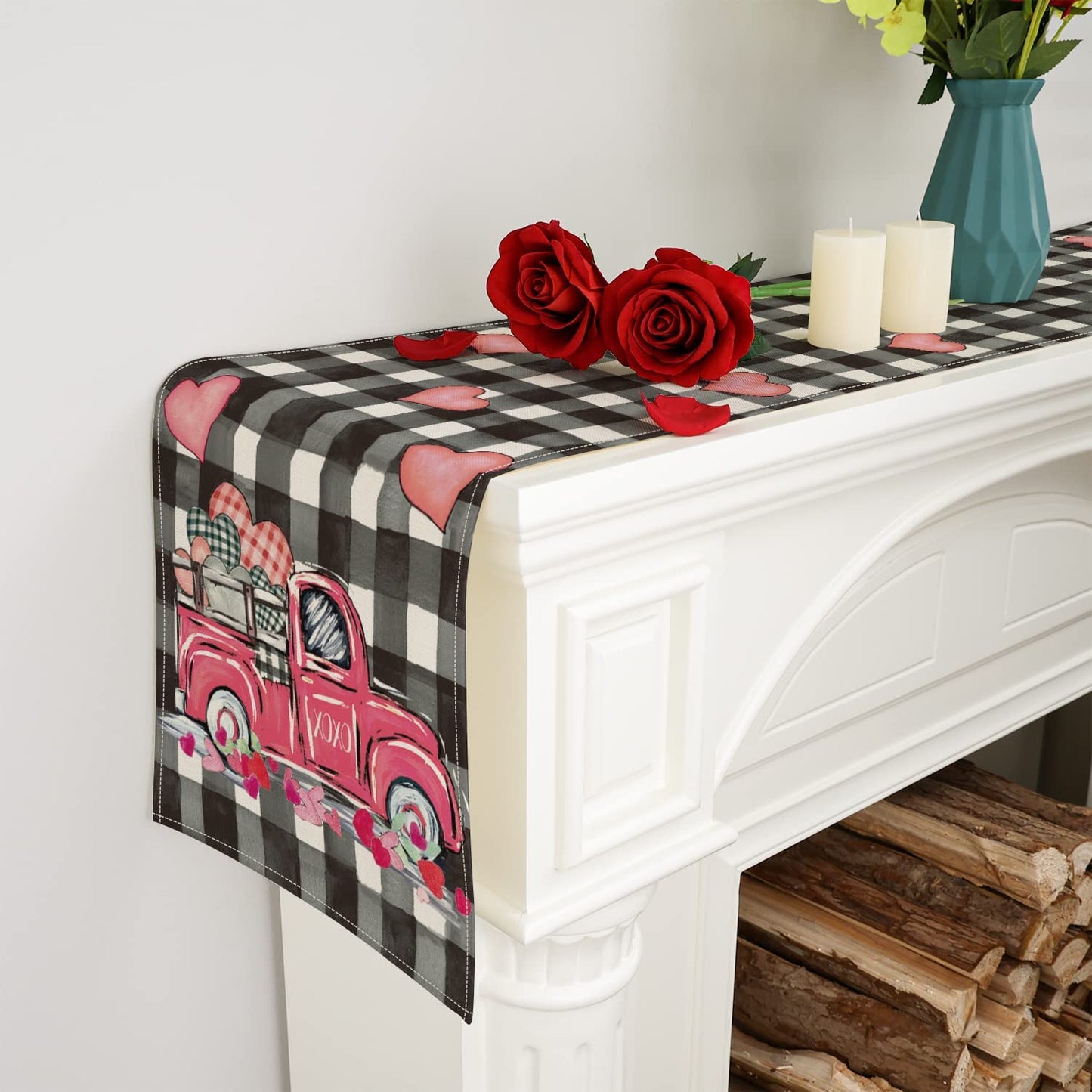 Valentine Table Runner, 13 x 72 Inches