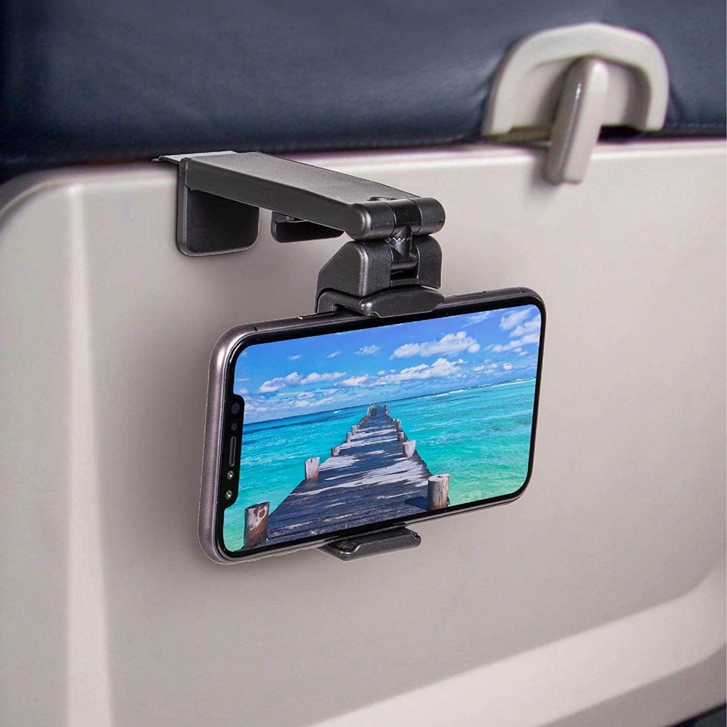 Universal Airplane in Flight Phone Mount, 1 Unit, Color Black