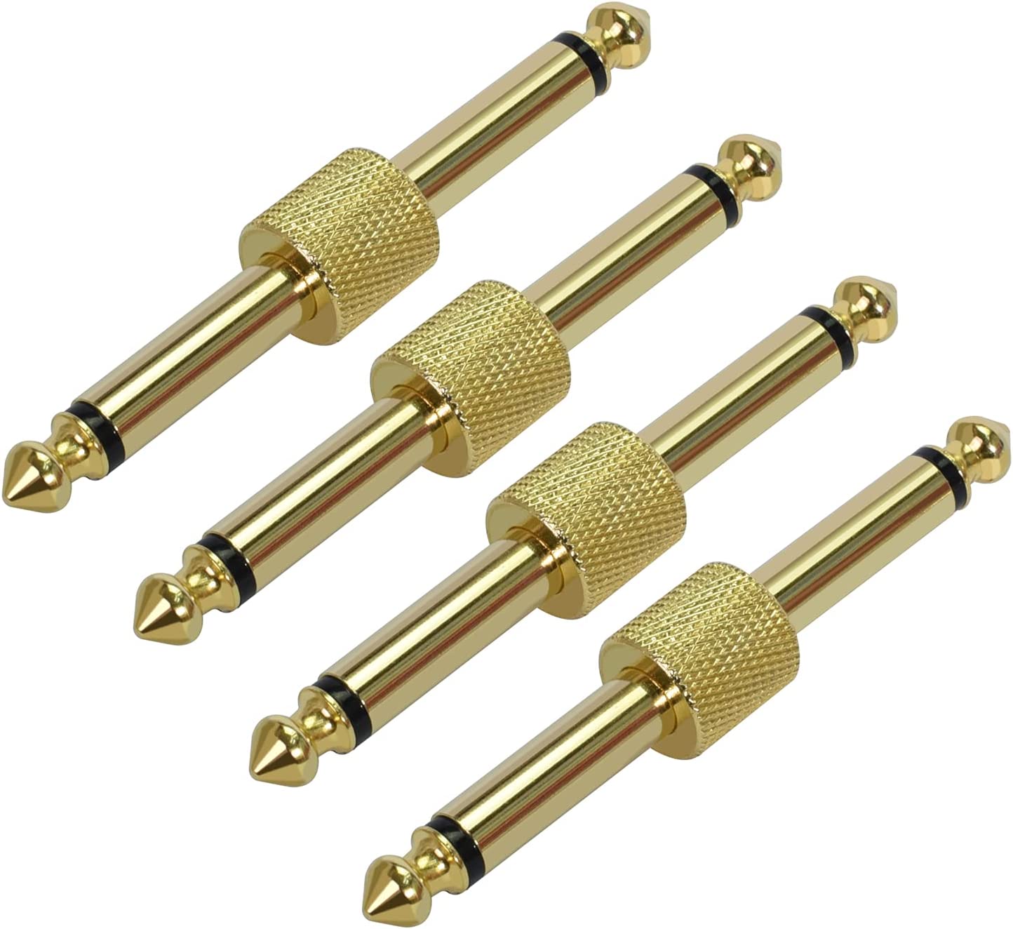 1/4 Inch 6.3mm Guitar Pedal Jack Couplers (4-Pack)