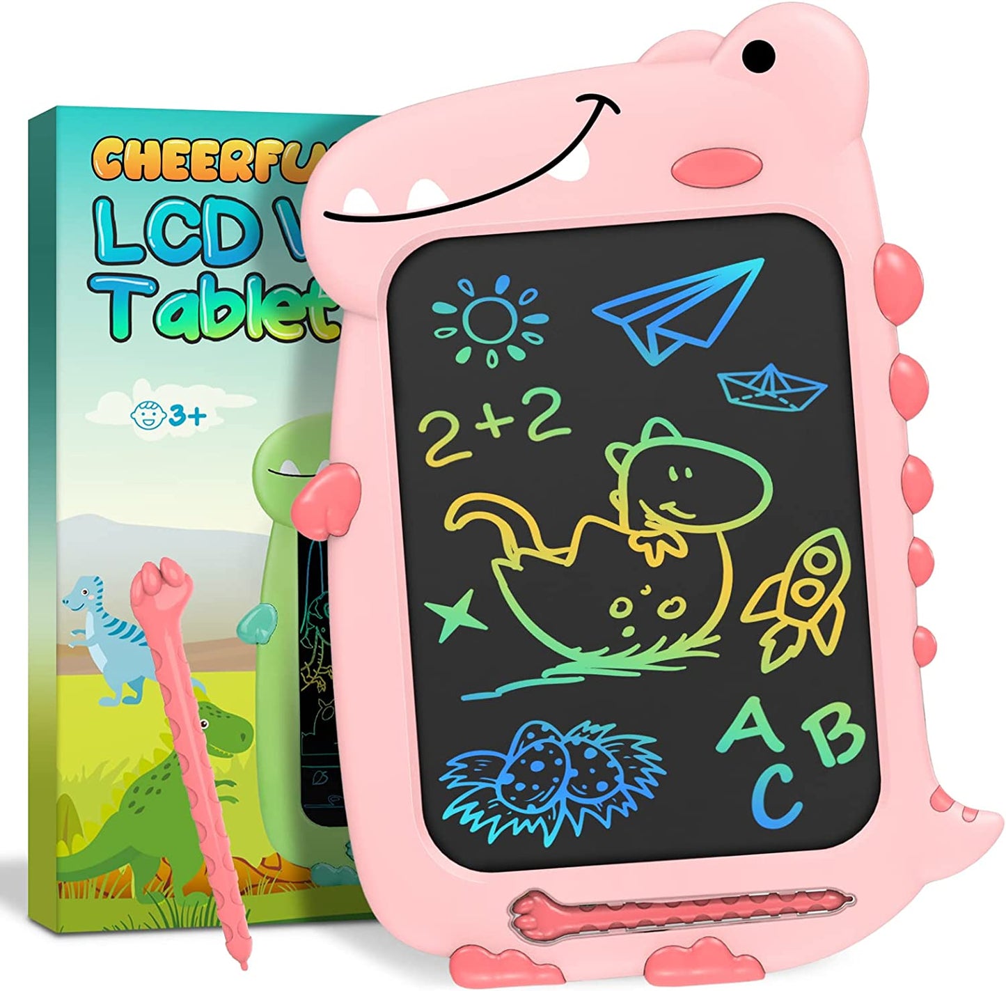 10 Inch Learning Drawing Dinosaur Board (Pink)