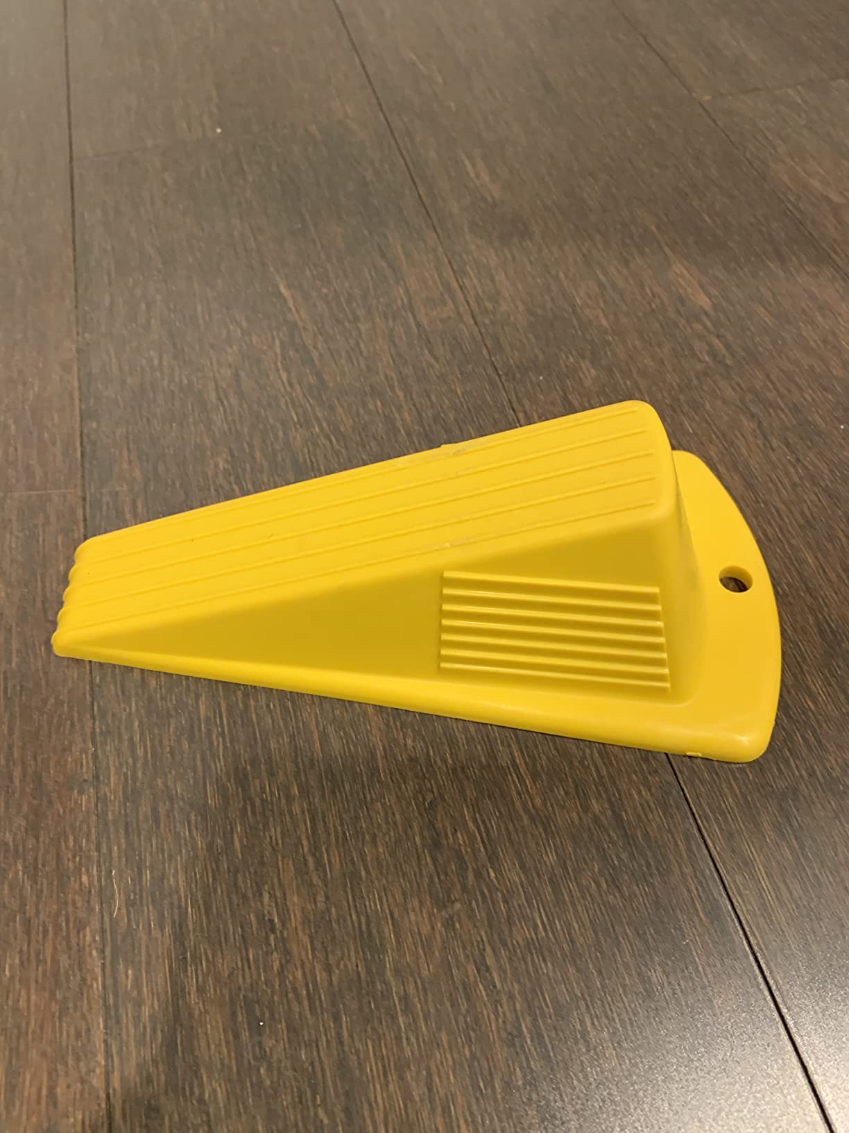 Rubber Door Wedge, Yellow, 3-1/2"