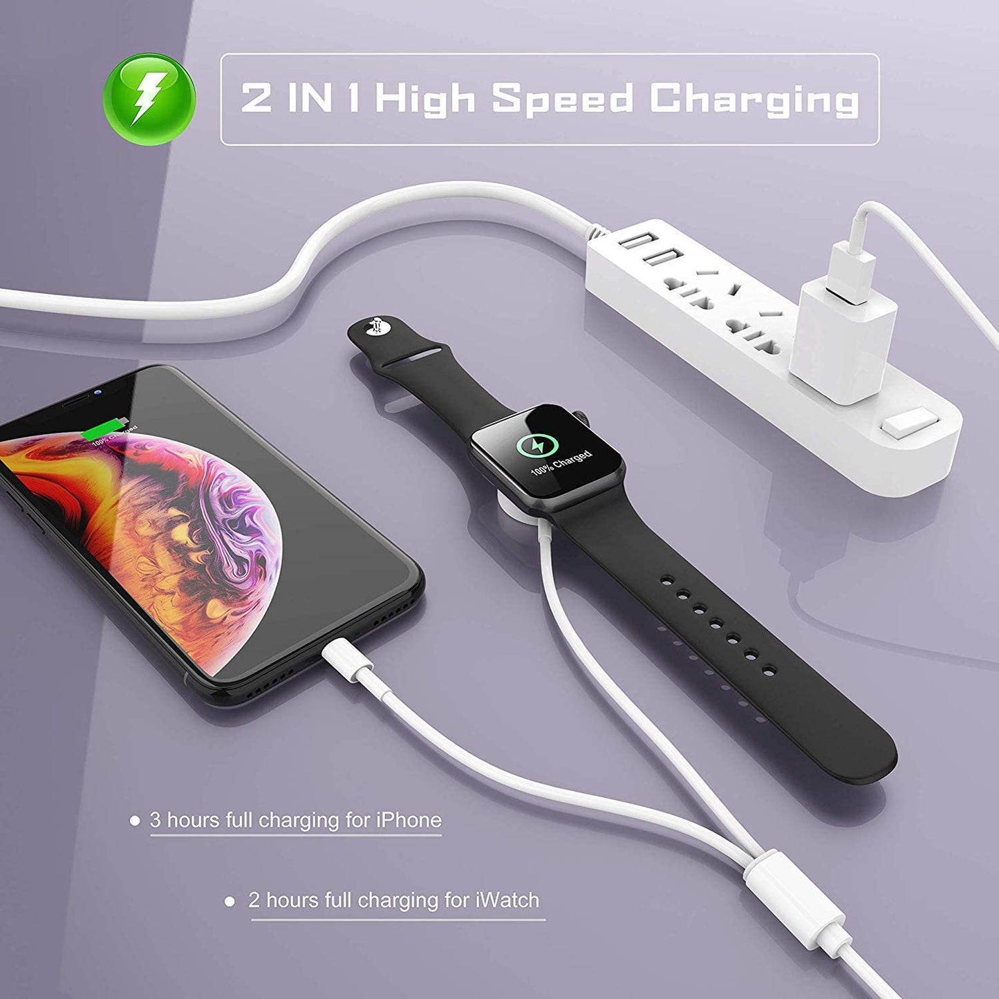 3.3ft wireless USB charging cable