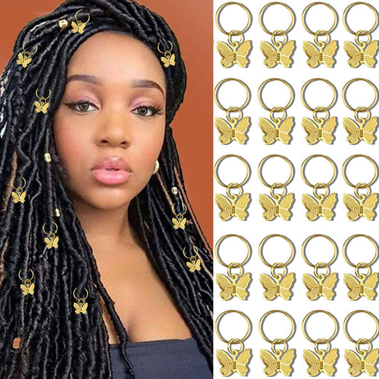 Hair jewelry accessories, 20 pcs, Color: Gold,