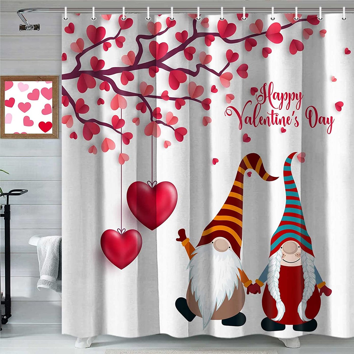 Valentine's Day Shower Curtain 72" x 72"