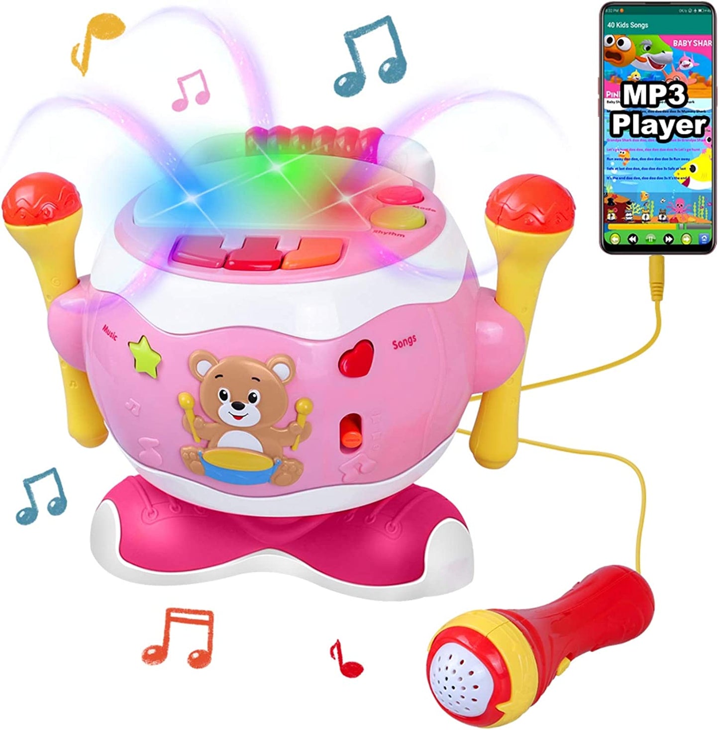 Drum set for babies from 1 to 3 years old