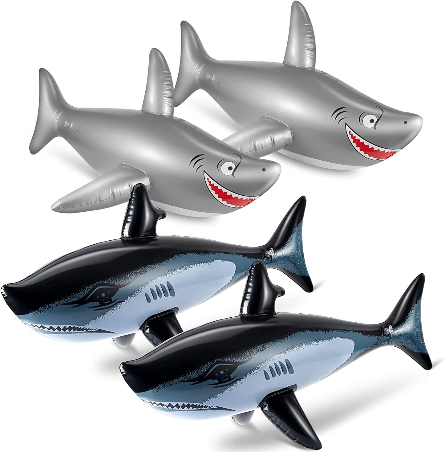 Inflatable Pool Shark, 4 Pieces, 39.5 Inch