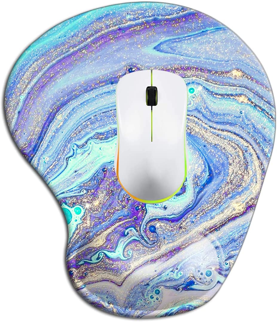 Wrist Support Mouse Pad (Pretty Marble-4)