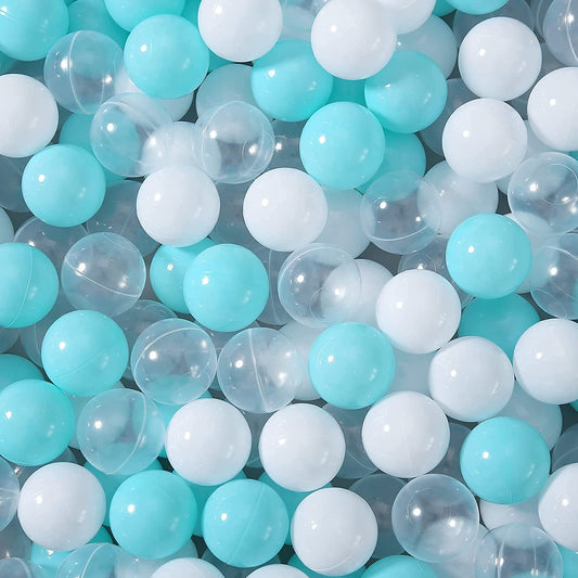 100 Pieces of Plastic Balls for Kids (Blue-100Balls)