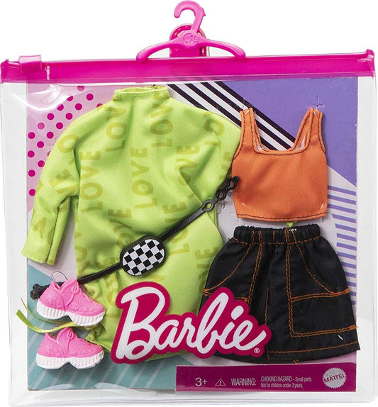 2 packs of doll clothes with accessories