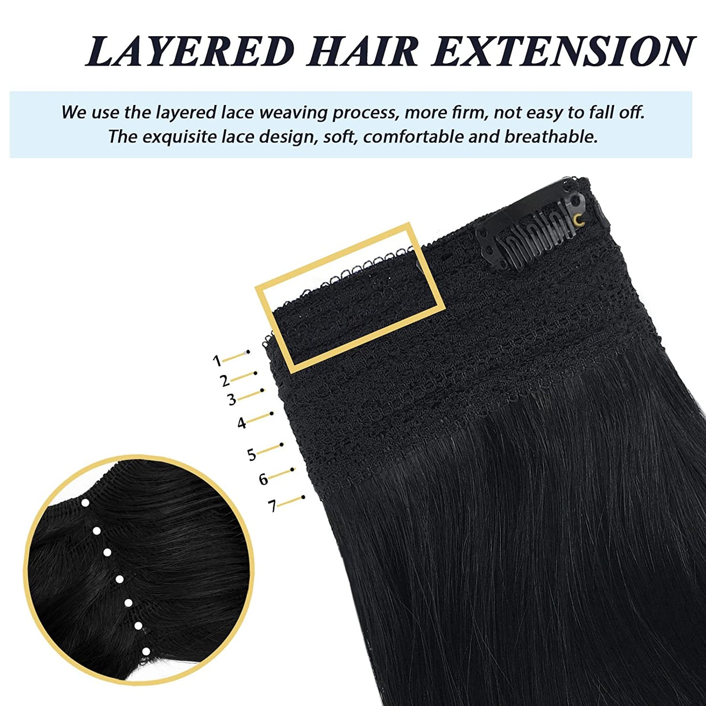 hair extensions 12 inches 70g, Color: #1 Jet Black