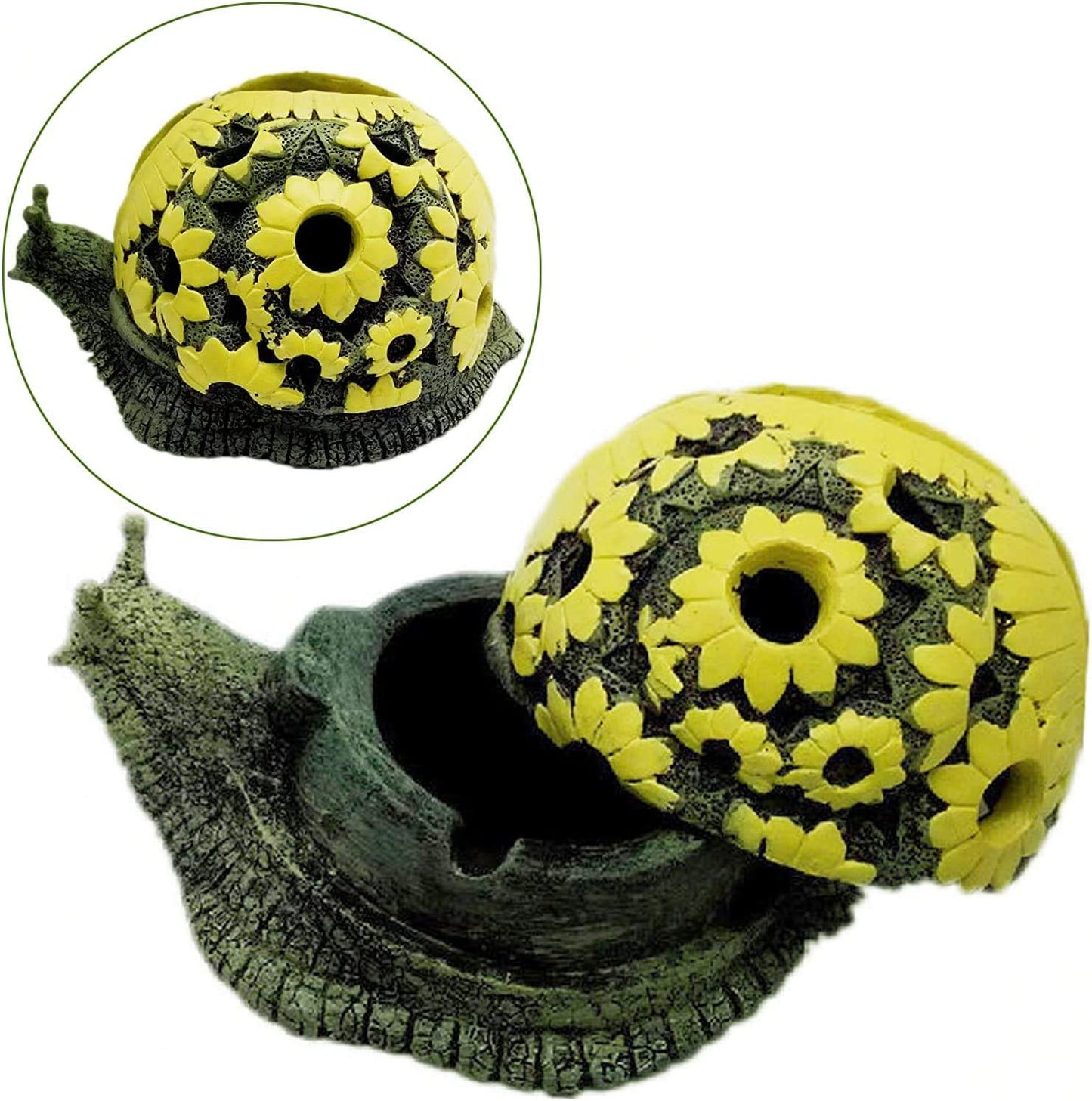 Resin Ashtray with Lid, Color: Snail Ashtray