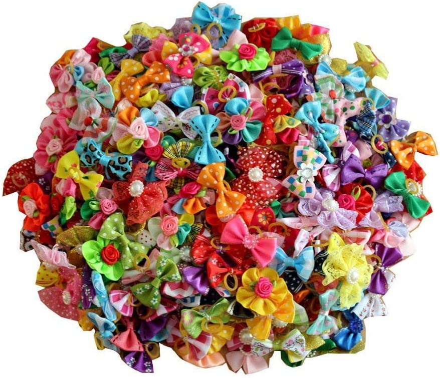 50 pcs in pairs of bows for masota, multicolored