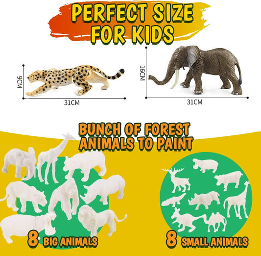 Woodland Animals Painting Art Kit, X-Large