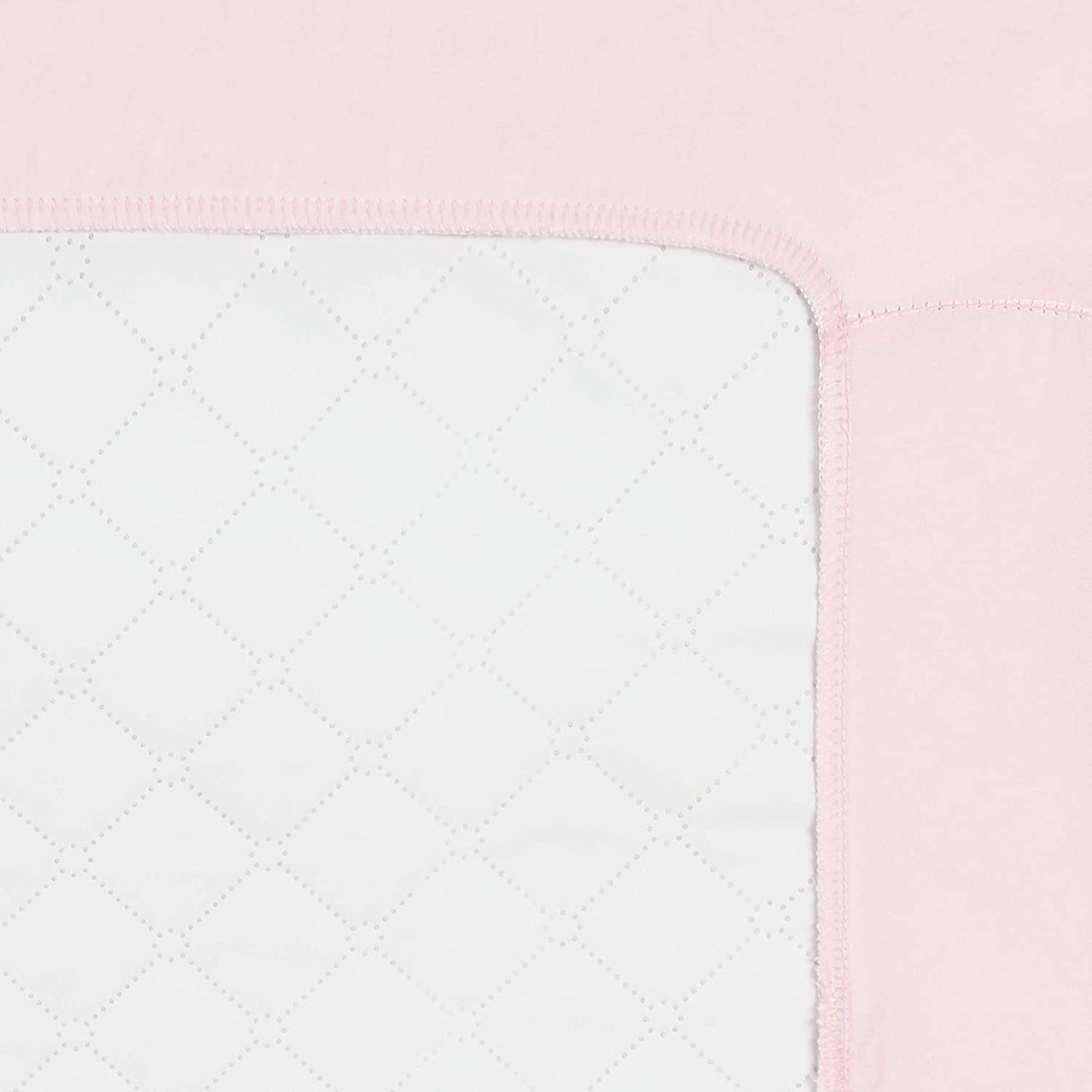 Fitted Microfiber Crib Sheet, Pink Quilted