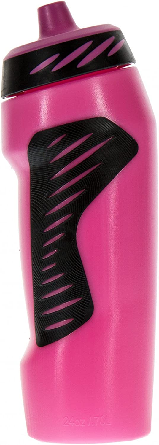 Water Bottle, PINK/BLACK, 18oz