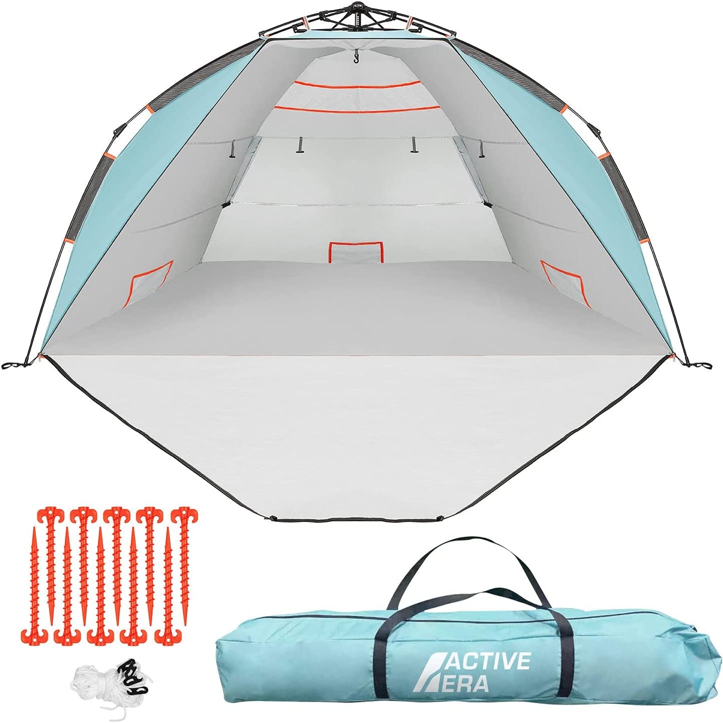 Easy setup beach tent for 3 or 4 people