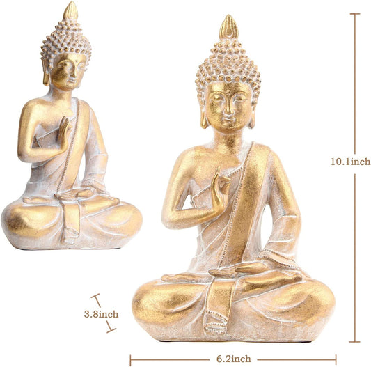 10 Inch Gold Collectible Buddha Statues