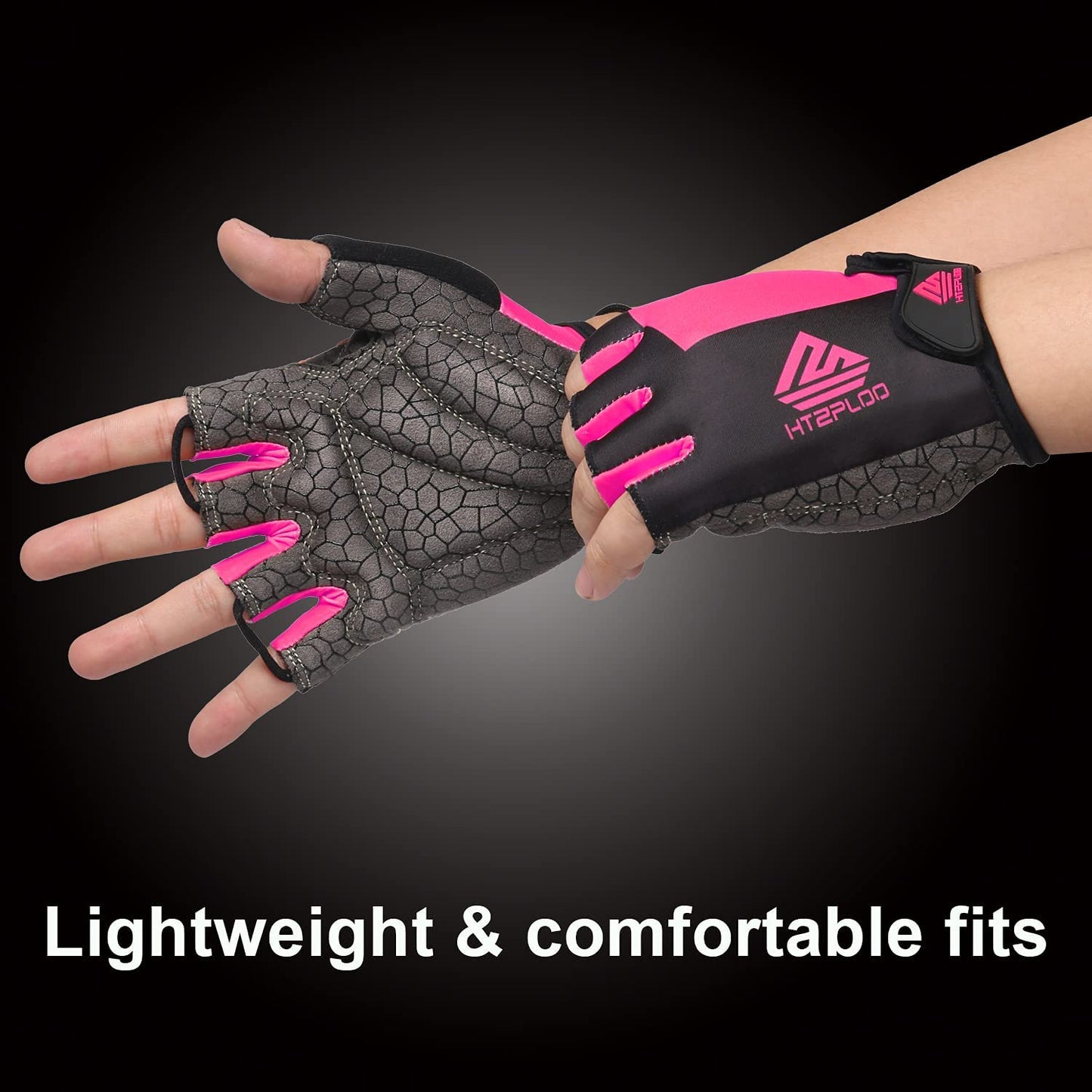 Lightweight Anti-slip Bike Gloves (Black and Pink Color)